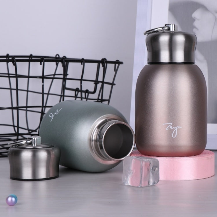280 ml 304 Edelstahlgriff Vakuumisolierbecher, Big Belly Geschenktasse, Schwarz, Gold, Grün, Silber, Roségold