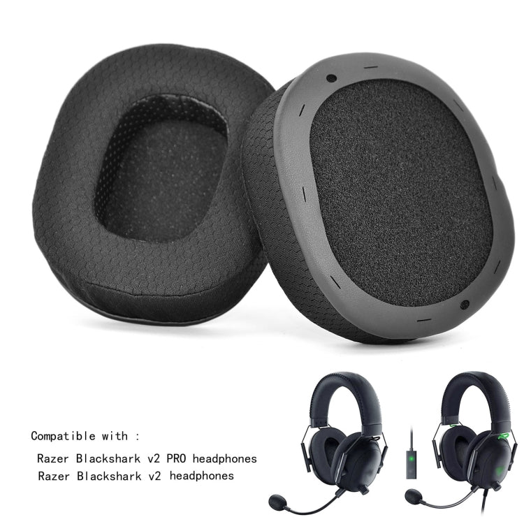 2 STK Schwammbezug Ohrpolster für Razer BlackShark V2 /V2 Pro, Stil:, 19B32, Ice Sense, Fußballnetz