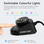 Für Logitech G502 / GPW1 / 2 Wireless Maus-Lade-Dockingstation, schwarz gewebt, schwarz gestromt, weiß gewebt, weiß gestromt