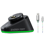Für Logitech G502 / GPW1 / 2 Wireless Maus-Lade-Dockingstation, schwarz gewebt, schwarz gestromt, weiß gewebt, weiß gestromt