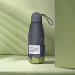 LY-0621 Fünffach Sechs-Speichen Regenschirm Einfacher Schwarzer Kleber Sonnenschutzschirm, Sechs-Speichen Kurkuma, Sechs-Speichen Mittsommerrosa, Sechs-Speichen Dunstblau, Sechs-Speichen Matcha-Grün, Sechs-Speichen Marineblau, Sechs-Speichen Tinten-Grün