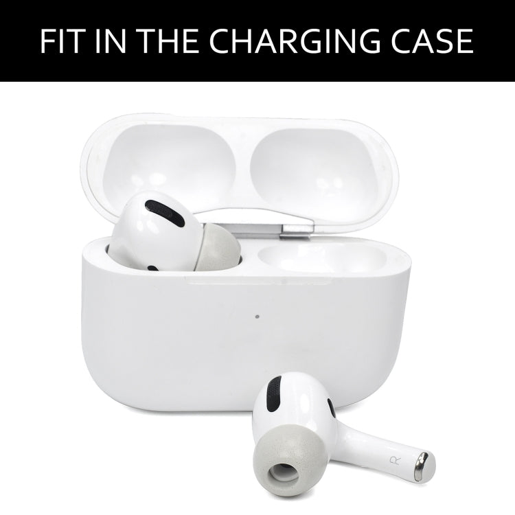 2 STK Memory-Schaum-Ohrkappen für TWS Airpods Pro, Größe:, Groß Schwarz, Mittel Schwarz, Klein Schwarz, Groß Grau, Mittel Grau, Klein Grau