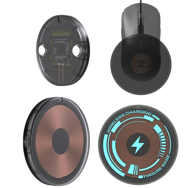 Für Logitech G502 / G703 / G403 / G903 / GPW / GPW2 kabelloses Maus-Lademodul, Transparent, Flash