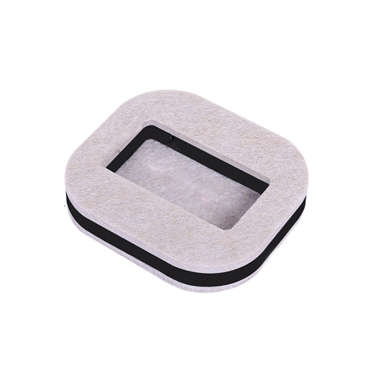 5 PCS Computer-Sitzrollenhalterung Stuhlrolle rutschfeste Matte, Quadratisch Bohnenfarbener Filzboden, Quadratisch Brauner Filzboden, Rund Bohnenfarbener Kunststoffboden, Rund Schwarzer Kunststoffboden