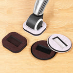 5 PCS Computer-Sitzrollenhalterung Stuhlrolle rutschfeste Matte, Quadratisch Bohnenfarbener Filzboden, Quadratisch Brauner Filzboden, Rund Bohnenfarbener Kunststoffboden, Rund Schwarzer Kunststoffboden