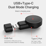 Für Samsung Galaxy Watch 4 / 3 USB Mini Tragbares Ladegerät