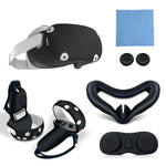 6 PCS/Set für Meta Quest 2 Silikon All-Inclusive-Konsolen-Controller-Hülle, Weiß, Blau, Schwarz, Rot