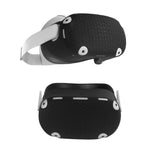 6 PCS/Set für Meta Quest 2 Silikon All-Inclusive-Konsolen-Controller-Hülle, Weiß, Blau, Schwarz, Rot