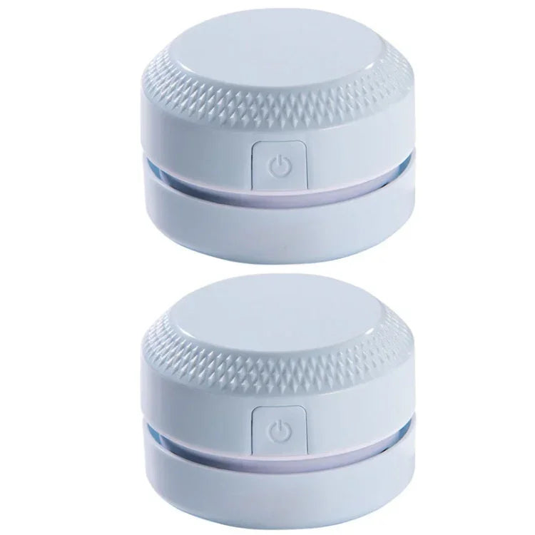 2 Stück Desktop Mini Staubsauger Gummi Konfetti Tastaturreiniger, Rosa, Blau