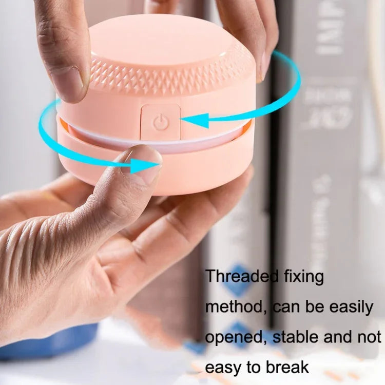 2 Stück Desktop Mini Staubsauger Gummi Konfetti Tastaturreiniger, Rosa, Blau