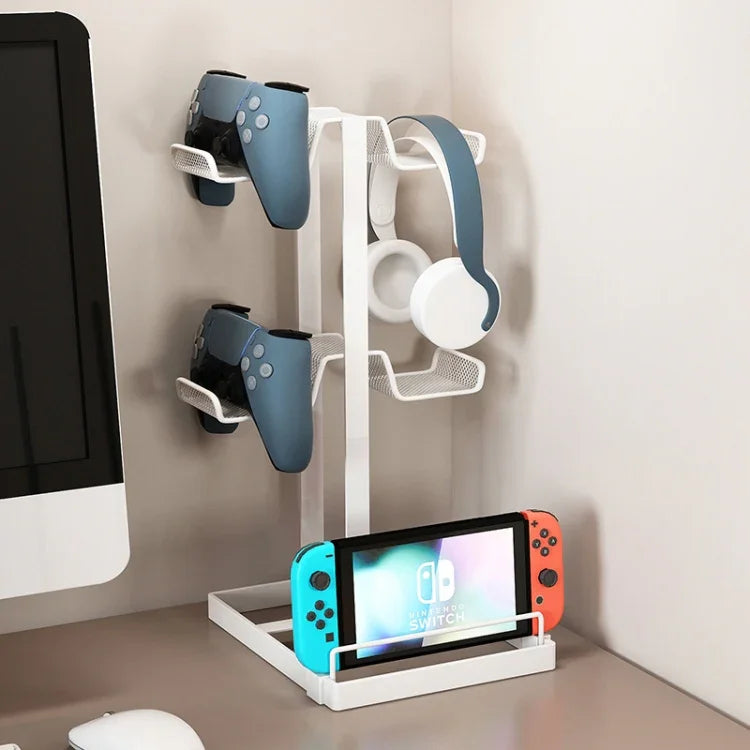 Desktop Headset Gamepad Spielkonsolen-Aufbewahrungshalterung, Weiß, Schwarz
