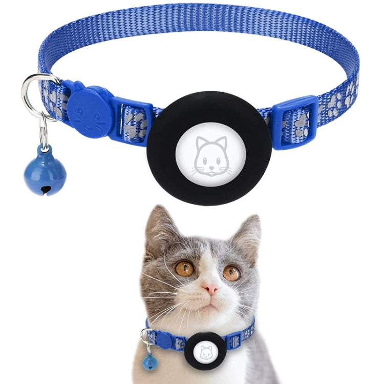 Haustier Katzen Reflektierendes Halsband mit Glocke für AirTag 2. Gen / AirTag 1. Gen, Blau, Lila, Schwarz, Pink, Orange, Hellgrün, Rosarot, Grün, Gelb
