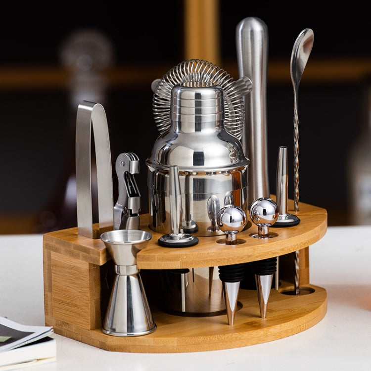 BY-F12 Halbkreis-Holzsockel-Bar-Shaker-Set, Spez.: 350 ml, 550 ml, 700 ml, 750 ml