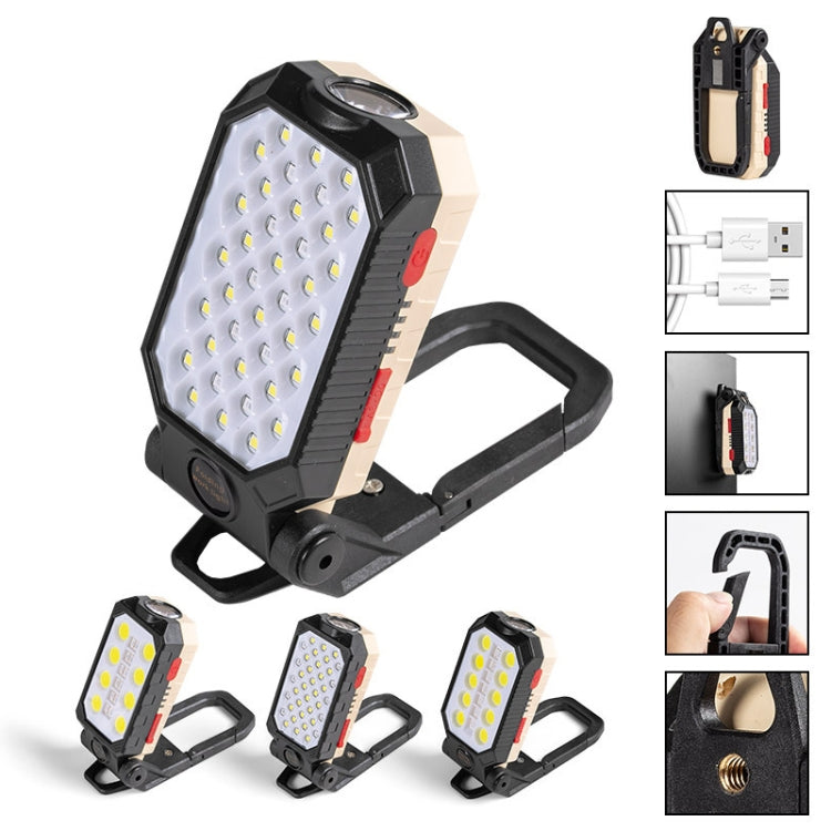 COB Arbeitsleuchte USB-Lade Haken Notfall-Taschenlampe Wartungslampe, Stil: W598A 8 Löcher, W598B Klein, W599A 10 Löcher, W599B Groß