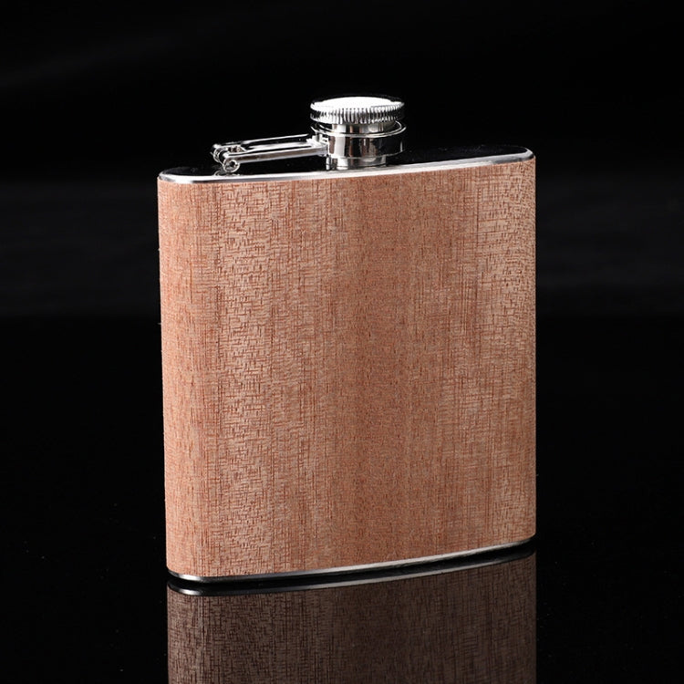 170ml Holz-Leder-Hüftflasche, Edelstahl-Whisky-Weinalkohol-Flagon, Stil 1, Stil 2, Stil 3, Stil 4, Stil 5