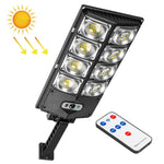 E-SMARTER LED Starklicht Zweireihige Straßenleuchte Solar-Gartensensorleuchte, Stil:, W789A-4, W789B-4