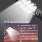 E-SMARTER LED Starklicht Zweireihige Straßenleuchte Solar-Gartensensorleuchte, Stil:, W789A-4, W789B-4