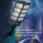 E-SMARTER LED Starklicht Zweireihige Straßenleuchte Solar-Gartensensorleuchte, Stil:, W789A-4, W789B-4