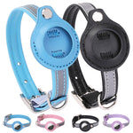Für AirTag 2. Gen / AirTag 1. Gen Tracker Schutzcover Haustier PU-Halsband, XS, S, M