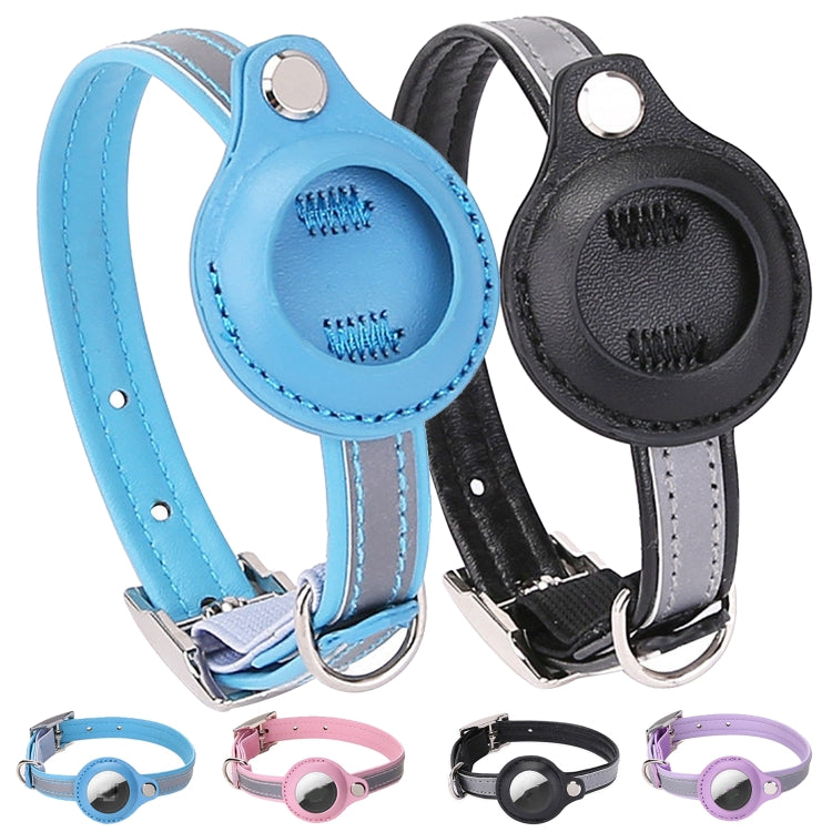 Für AirTag 2. Gen / AirTag 1. Gen Tracker Schutzcover Haustier PU-Halsband, XS, S, M