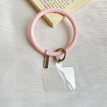 3 Stück Handyhüllen Silikonarmband Schlüsselanhänger Sturzsicheres Handy-Lanyard mit Patch, Pink, Lila, Blau, Zitronengelb, Orange, Rot, Schwarz, Weiß, Minzgrün