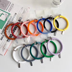 3 Stück Handyhüllen Silikonarmband Schlüsselanhänger Sturzsicheres Handy-Lanyard mit Patch, Pink, Lila, Blau, Zitronengelb, Orange, Rot, Schwarz, Weiß, Minzgrün
