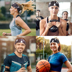 Sport-Schwitzband Fitness Antitranspirant Stirnband, Blitzschwarz, Klassisch Schwarz, Temperament Grau, Dunkelgrau, Gestreift Grau