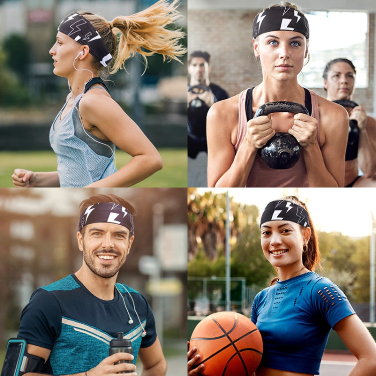 Sport-Schwitzband Fitness Antitranspirant Stirnband, Blitzschwarz, Klassisch Schwarz, Temperament Grau, Dunkelgrau, Gestreift Grau