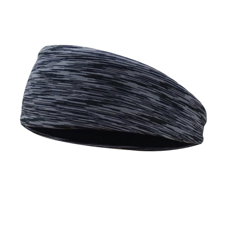 Sport-Schwitzband Fitness Antitranspirant Stirnband, Blitzschwarz, Klassisch Schwarz, Temperament Grau, Dunkelgrau, Gestreift Grau