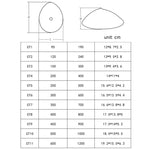 Postoperative Rehabilitation Drop-Shaped Silicone Fake Breast, CT1 90g, CT2 120g, CT3 150g, CT4 200g, CT5 250g, CT6 300g, CT7 350g, CT8 400g, CT9 450g, CT10 500g, CT11 600g, CT12 700g, CT13 800g, CT14 900g