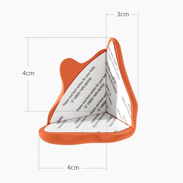 Baby Tischkantenschutz Silikon Stoßschutz, Grün, Weiß, Apricot, Kaffee, Orange