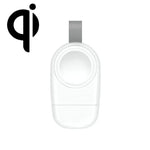 Tragbares kabelloses USB-Ladegerät mit Magnetverschluss für Apple Watch 1/2/3/4/5/6/7/SE, Weiß