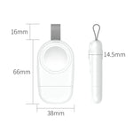 Tragbares kabelloses USB-Ladegerät mit Magnetverschluss für Apple Watch 1/2/3/4/5/6/7/SE, Weiß