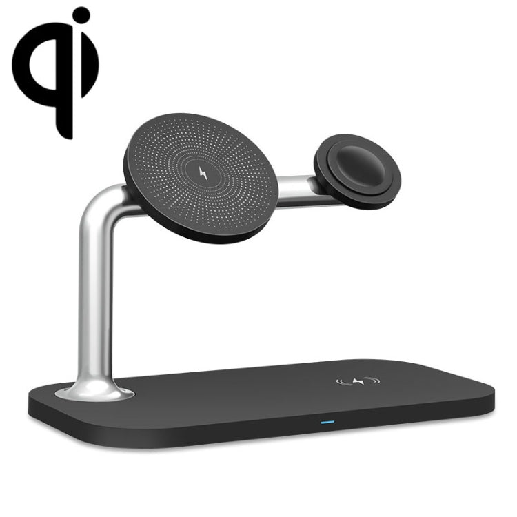 3-in-1 Magnetisches kabelloses Ladegerät für iPhone12/13/14/15/16 & iWatch & AirPods, 3-in-1 Weiß, 3-in-1 Schwarz