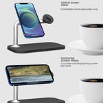 3-in-1 Magnetisches kabelloses Ladegerät für iPhone12/13/14/15/16 & iWatch & AirPods, 3-in-1 Weiß, 3-in-1 Schwarz