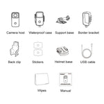 Daumen Action-Kamera 4K HD Anti-Wackel WiFi Kamera, (Weiß), (Schwarz)