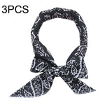 3 Stücke Sommer Kühlung Bandana Halstuch für Damen, Herren, Kinder, Haustiere, Schwarze Blätter, Blaue Blätter, Rote Blätter, Grüne Blätter, Gelbe Blätter