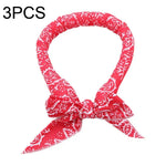 3 Stücke Sommer Kühlung Bandana Halstuch für Damen, Herren, Kinder, Haustiere, Schwarze Blätter, Blaue Blätter, Rote Blätter, Grüne Blätter, Gelbe Blätter