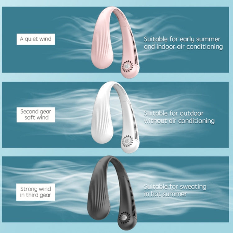 Fauler hängender Nackenventilator blattloser leiser Sportventilator, Modell:, T36 Weiß 3000 mAh, T36 Schwarz 3000 mAh, T36 Pink 3000 mAh, A306 Vierkern 4000 mAh Pink, A306 Vierkern 4000 mAh Grün, A306 Vierkern 4000 mAh Weiß