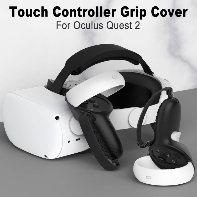 VR Controller Anti-Kollisions-Halbpaket Silikon Schutzhülle für Oculus Quest 2