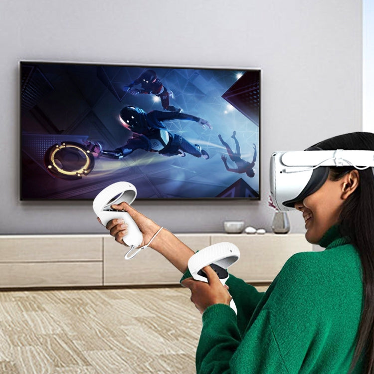 VR-Brillen-Linsengehäuse-Griff-Schutzhülle für Oculus Quest 2, Weiß, Rot, Grün