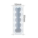 D2111-1 DIY Tropfform Herz Kerzen Silikonform, D2111-1