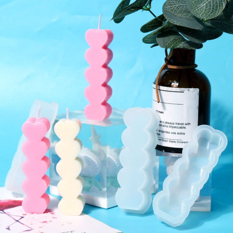 D2111-1 DIY Tropfform Herz Kerzen Silikonform, D2111-1