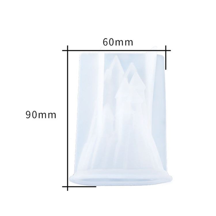 D581 DIY Kristalltropfen 3D Schloss Silikonform, D581