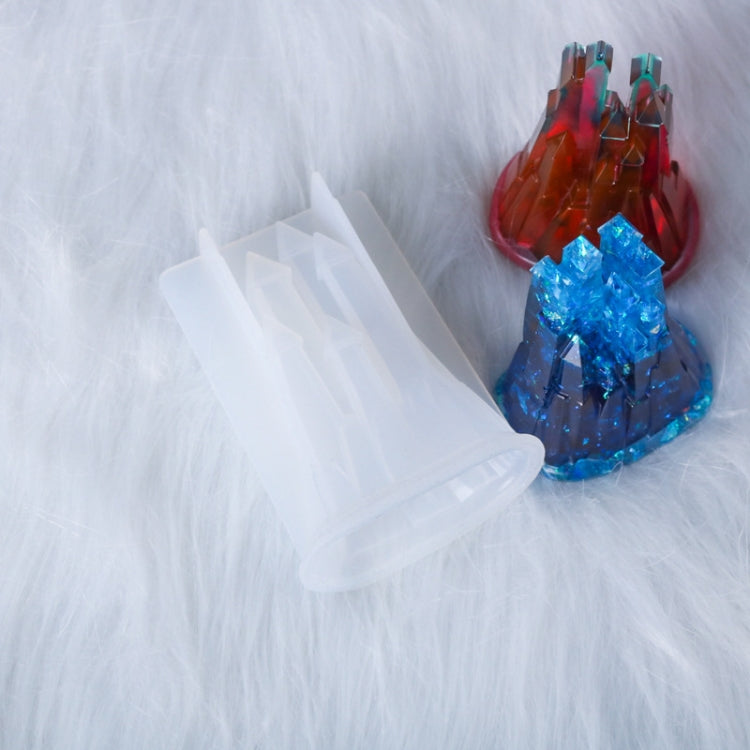 D581 DIY Kristalltropfen 3D Schloss Silikonform, D581