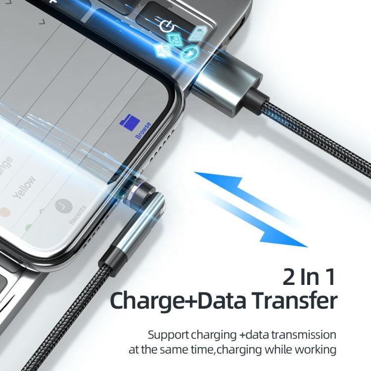 CC57 Rotierendes magnetisches Schnelllade-Datenkabel, Stil: 1m + Type-C / USB-C + Rot, 1m + Type-C / USB-C + Schwarz, 2m + Type-C / USB-C + Rot, 2m + Type-C / USB-C + Schwarz