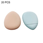 2 Sets/20 Stück Verpackung, zufällige Farbauswahl, Mini-Fingerquasten aus Leder für Nass- und Trocken-Make-up, 20 Stück Blau, 20 Stück Weiß, 20 Stück Dunkler Hautton, 20 Stück Rosa-Lila, 20 Stück Schwarz, 2 Sets/20 Stück Gemischte Farben