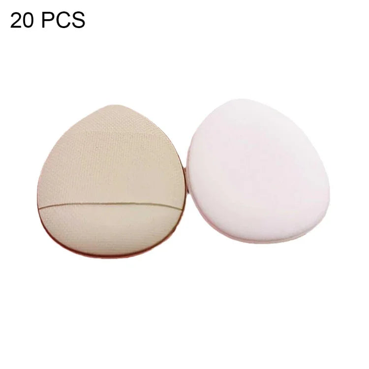 2 Sets/20 Stück Verpackung, zufällige Farbauswahl, Mini-Fingerquasten aus Leder für Nass- und Trocken-Make-up, 20 Stück Blau, 20 Stück Weiß, 20 Stück Dunkler Hautton, 20 Stück Rosa-Lila, 20 Stück Schwarz, 2 Sets/20 Stück Gemischte Farben