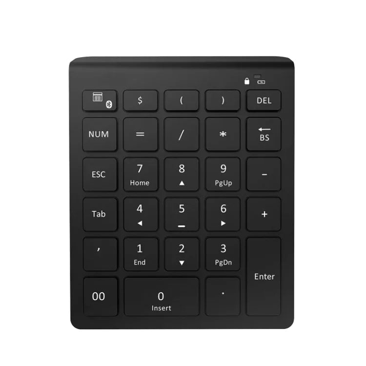 BT302 28 Tasten Laptop Mini Funk-Tastatur, Spezifikation:, Bluetooth (Schwarz), Bluetooth (Grau), 2.4G (Schwarz), 2.4G (Grau)