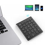 BT302 28 Tasten Laptop Mini Funk-Tastatur, Spezifikation:, Bluetooth (Schwarz), Bluetooth (Grau), 2.4G (Schwarz), 2.4G (Grau)